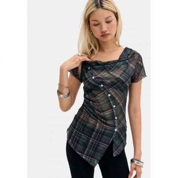 [해외] Urban Outfitters BDG 어반 아웃피터스 비대칭 블라우스 - 초록색 8005904