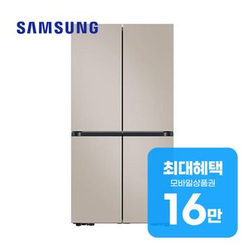 삼성 비스포크 AI 4도어 냉장고 902L (에센셜 베이지) RM70F90M1GD 렌탈 60개월 월 60000원