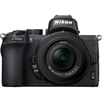 [해외] 영국 니콘 디카 Nikon Z50 Z DX 16-50mm Mirrorless Camera Kit 209-point Hybrid AF High speed