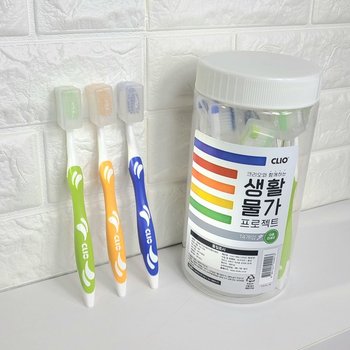 이중미세모칫솔 칫솔세트 구강위생 생활용품이중칫솔 14개입 클리오칫솔 가성비칫솔 이중미세초