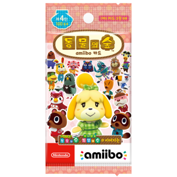 Switch(스위치) 동물의숲 아미보카드 제4탄(1박스=50팩판매)