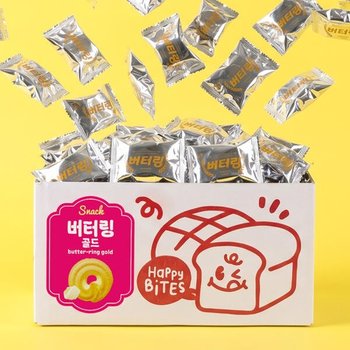 아트박스/과자천국 버터링 골드 22g 72개입