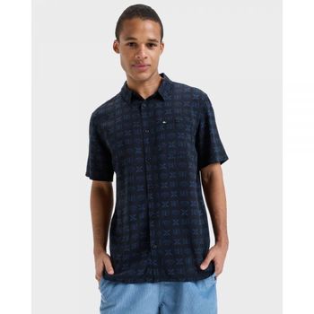 퀵실버 남성 안전한 천국 반소매 셔츠 블랙 에치드 인 스톤 32 7219067