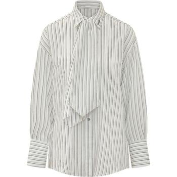 [해외] 26FW 핑코 블라우스 107482A33QZZ1 WHITE