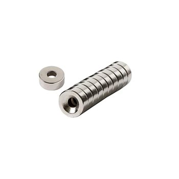 [해외] 네오디뮴 자석 12mm x 5mm 접시 구멍 4mm STAR FOCUS 스타 포커