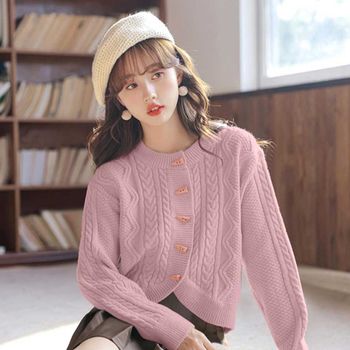 가디건 떡볶이단추 귀여운 부드러운 여자친구선물 대학생가디건 부드러운가디건