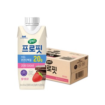 [본사직영] 프로핏 프로틴 드링크 딸기초코 1박스 (250ML x 18입)