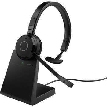 [해외] 자브라 블루투스 이어폰 헤드셋 Evolve 65 TE Link MS 모노 Stand 무선 Headphones 344476