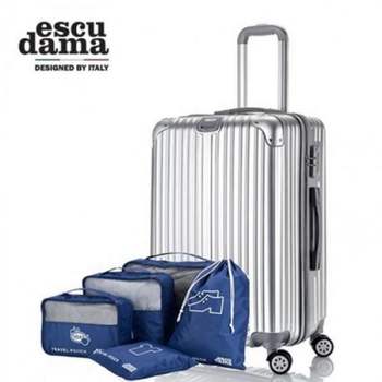 캐리어 여행용 화물용 에스쿠다마 파우치 24인치 5종세트 아리아 패