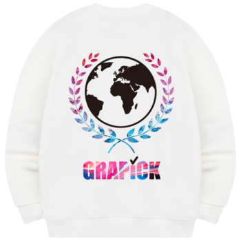 [그라픽] 리프월드 기모 맨투맨 오버핏 빅사이즈 남녀공용