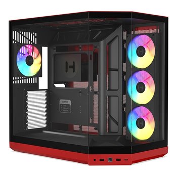 HYTE Y50 RGB 미들타워 케이스 블랙 체리