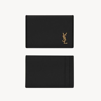 [해외] 생로랑 YSL 여성 타이니 Cassandre 플랩 그레인 레더 카드지갑 63526415B0W1000
