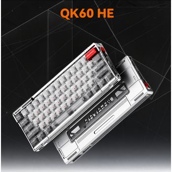 [해외] QK60 HE 자석축 게이밍 키보드 알루미늄 CNC FPS 발로란트 전용