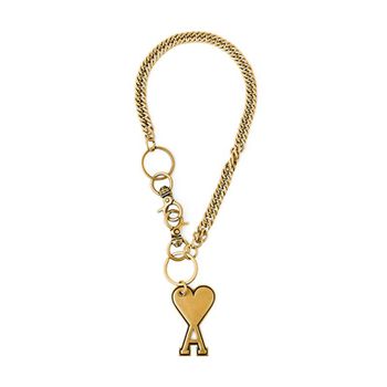 AMI UKR903 369 907 아미 드 꾀흐 하트 로고 체인 키링[33588988]