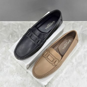 띠장식 클래식 여성 로퍼 X2HS52GD03 CAMEL BLACK 2DC JJ