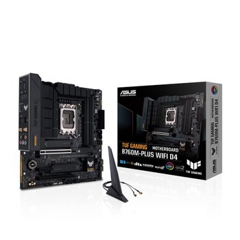 [해외] ASUS INTEL LGA1700 B760M TUF GAMING B760M-PLUS WIFI D4  13.12세대 대응 탑재 마자 보드 국내