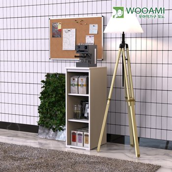 (주)지엠인터내셔널OEM 우아미가구 모노 소이 300 다용도 틈새 오픈 수납장 JD5036