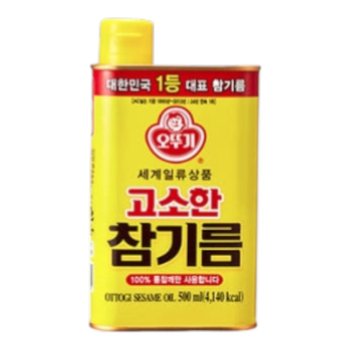 오뚜기 고소한참기름(캔) 500ml x2개