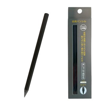 [해외] 아이 에스 금속 펜슬 알루미늄 팔각축 블랙 IMPC-BK