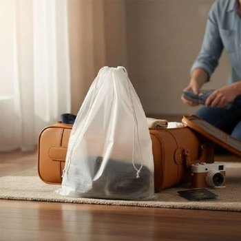 [블로썸스틸] 반투명 여행용 수납 파우치 30x40cm 10P (47217233)