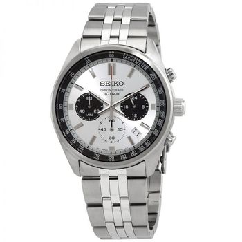 [해외] Seiko 세이코 모터스포츠 크로노그래프 쿼츠 실버 다이얼 남성용 시계 8057007