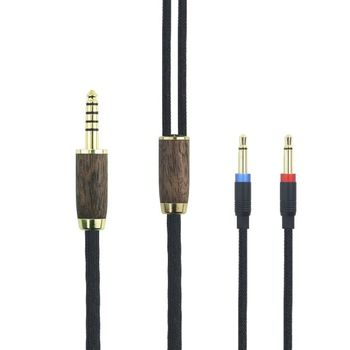[해외] 독일 메제오디오 헤드폰 1880462 4.4mm Balanced Cable 6N OCC Copper Silver Plated Walnut She