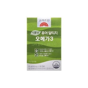 고려은단 식물성 퓨어 알티지 오메가3 800mg 60캡슐/mjc