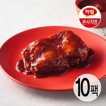 [T] 하림X동대문엽기떡볶이 소스 잘 먹은 닭다리살 오리지널 100g 10...