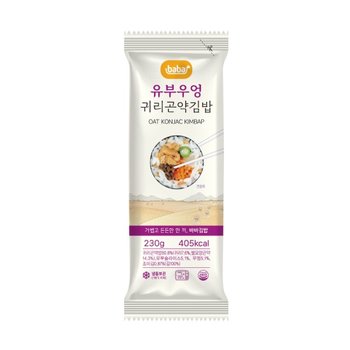 [올곧] 바바 귀리곤약 유부우엉김밥