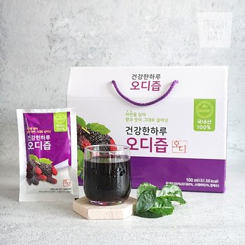 자연그대로 정읍 토종 오디즙 선물세트 100ml 120봉