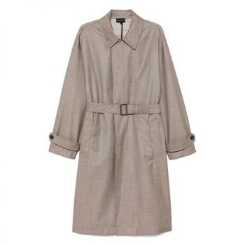 엠포리오아르마니 엠포리오 Virgin-Wool 벨티드 트렌치 코트 Brand Size 50 US 40 EM000662-AF14151