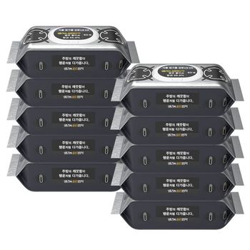 (샐리의 살림법칙) 행주물티슈 캡형 60매 10팩