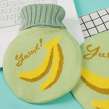 GTF41196 더달달 니트 보온 물주머니(350ml) (바나나) 생활용품 선물용품 기프트 판촉용품 기업