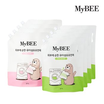 피부에순한 유아섬유유연제 (리필 2100ml)x8팩