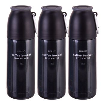 코멕스 EDEPNHOM 트래블러 보온보냉병 블랙 350ml X 3개