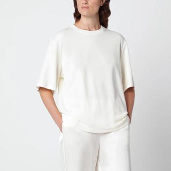 [해외] Rohe Cream cotton and wool blend T shirt 421-20-208CO/XN_ROHE-101_108-34 White  [관부가