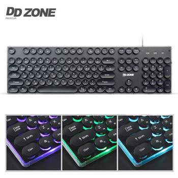 레트로감성 EN37NX29 DDZONE 멤브레인 LED키보드 블랙 K-650