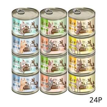 고양이 그냥저냥 통조림 50g 24P 반려묘 습식 캔간식-WD58D86