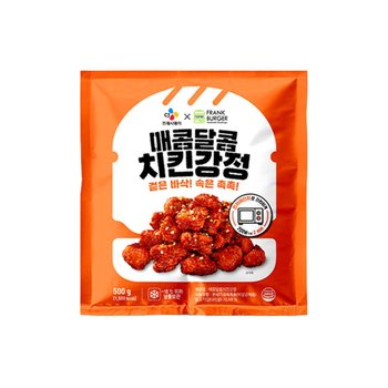 CJ프레시웨이 X프랭크버거_매콤달콤치킨강정500g x 1개