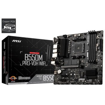 [해외] MSI B550M PRO-VDH WIFI Ryzen 5000 (AM4) M.2 Wi-Fi