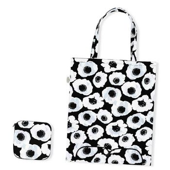 태국 ECAO7520 나라야 접이식 장바구니 플라워 패브릭가방