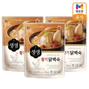 목우촌 생생 황기닭백숙 1kgx3개