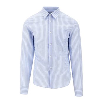 [해외배송] 프라다 버튼 프론트 스트라이프 체스트 포켓 셔츠 UCN627SOOO 17LQ F0D9K