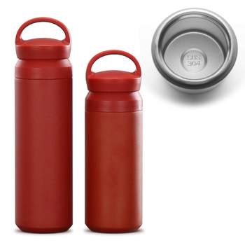 탐블러 350ml 500ml 스텐 텀블러 레드 물샘방지 보온 보냉