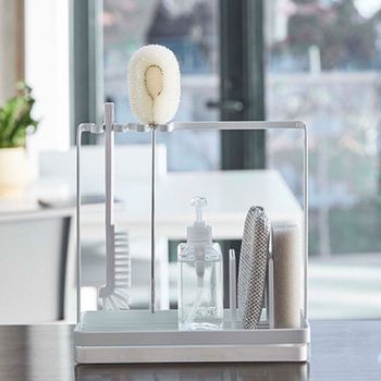 싱크대걸이 그릇정리  수세미기처대