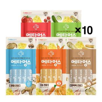 메타멍스 QQ92CP55 75g(15gX5개) X10 애견츄르 짜먹는 영양간식