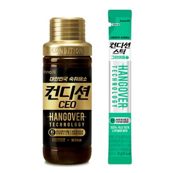 컨디션 CEO 150ml x 6병 + 숙취개선스틱) 그린애플 18g x 2개
