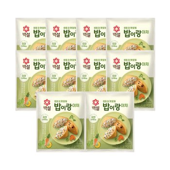 CJ 백설 밥이랑 야채27g x10개
