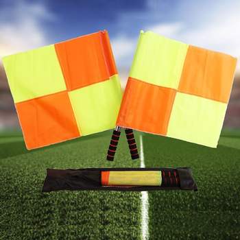 스포츠심판기 세트운동회깃발 축구용형광 2P 스포츠심핀깃발 축구대회 오프사이드기 업사이드깃