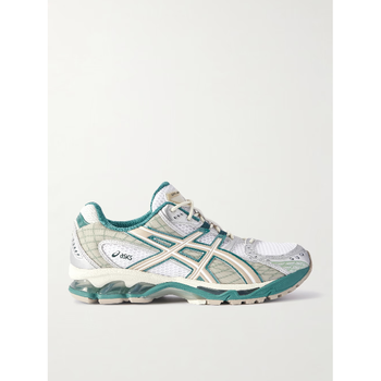 25 FW 아식스 White GEL NIMBUS 10 1 Rubber Trimmed Mesh and Ripstop Sneakers TP568623198